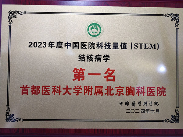 北京胸科医院官网科研概况